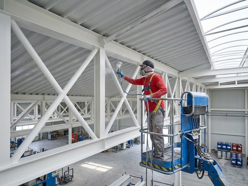 Técnico de mantenimiento industrial con EPP trabajando